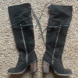 Black Freebird Knee-high Boots - Size 7
